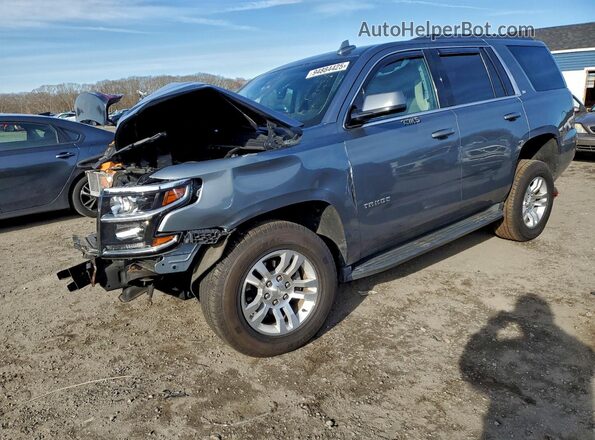1GNSKBKC7JR379007 2018 CHEVROLET TAHOE Серый Передняя левая четверть