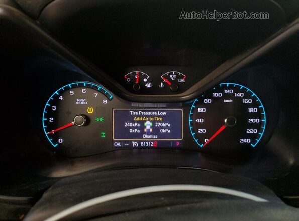 1GTG6CEN4K1277198 2019 GMC CANYON Белый Вид щитка приборов
