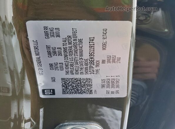 1GTP1BEK9S1191741 2025 GMC CANYON Зеленый Вид подкапотного пространства