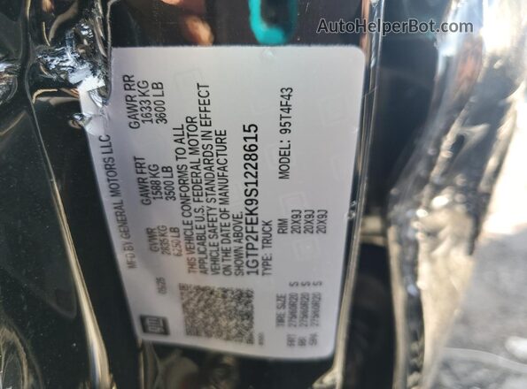 1GTP2FEK9S1228615 2025 GMC CANYON Black Vista del compartimento del motor