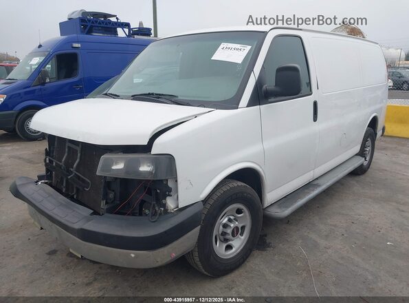 1GTW7AFF8G1902147 2016 GMC SAVANA 2500 White Առջևի ձախ երեք քառորդ տեսարան