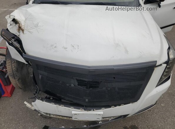 1GYS4DKJ7GR112966 2016 CADILLAC ESCALADE Белый Вид подкапотного пространства