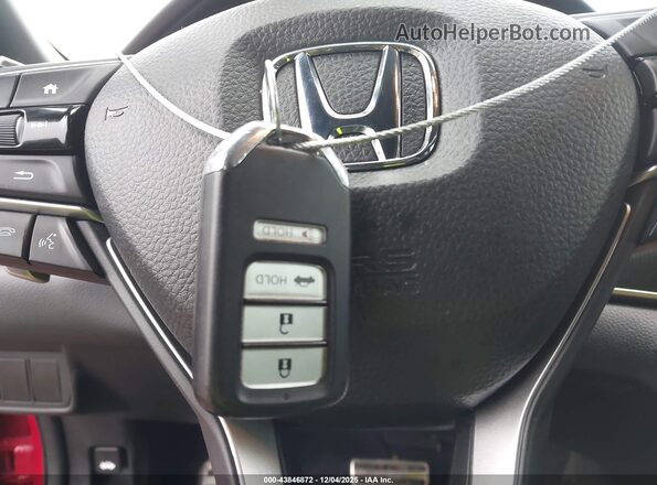 1HGCV1F33LA060165 2020 HONDA ACCORD Red Widok deski rozdzielczej