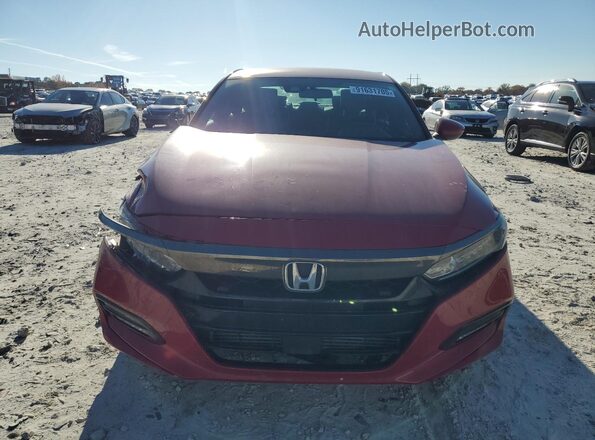 1HGCV1F38KA084993 2019 HONDA ACCORD Красный Вид спереди