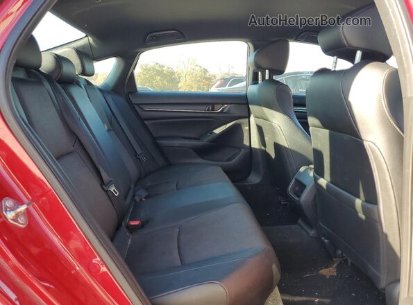 1HGCV1F38KA084993 2019 HONDA ACCORD Красный Вид задних сидений