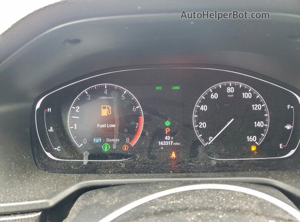 1HGCV1F38KA084993 2019 HONDA ACCORD Красный Вид щитка приборов