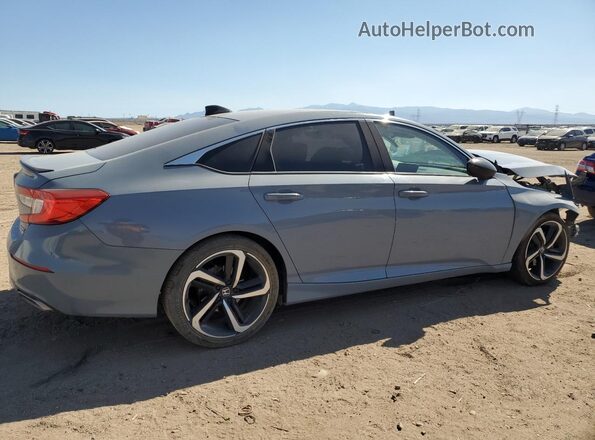 1HGCV1F42MA048065 2021 HONDA ACCORD Gray Trasero derecho
