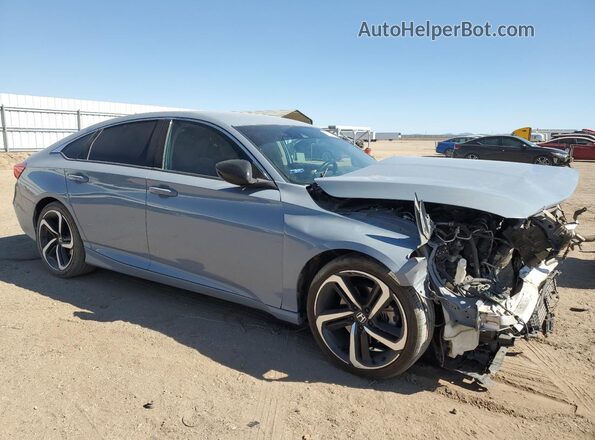 1HGCV1F42MA048065 2021 HONDA ACCORD Gray Delantero derecho