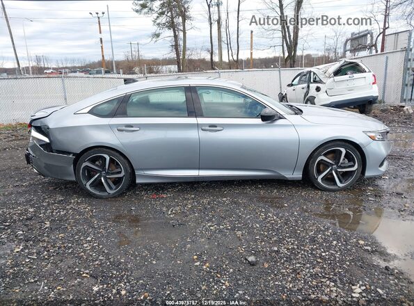 1HGCV1F43NA114608 2022 HONDA ACCORD Серебряный Вид задней части салона