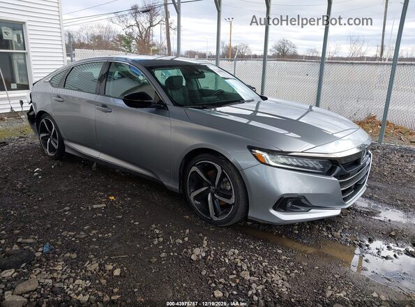 1HGCV1F43NA114608 2022 HONDA ACCORD Серебряный Передняя правая четверть