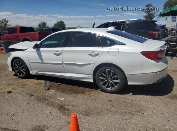 1HGCV1F55MA124645 2021 HONDA ACCORD White Rear left