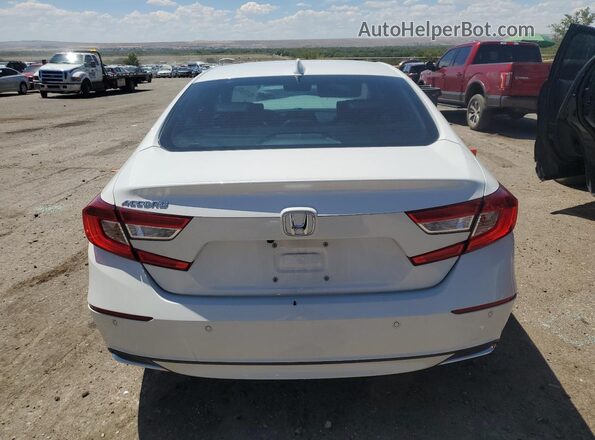 1HGCV1F55MA124645 2021 HONDA ACCORD White Rear view