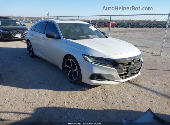 1HGCV2F34NA023912 2022 HONDA ACCORD Белый Передняя правая четверть