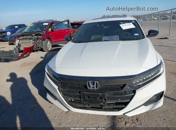 1HGCV2F34NA023912 2022 HONDA ACCORD Белый Вид щитка приборов