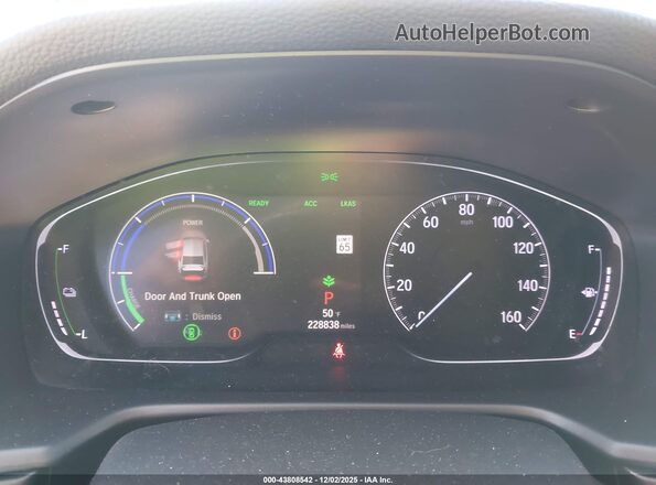 1HGCV3F14JA008941 2018 HONDA ACCORD HYBRID Черный Вид задних сидений