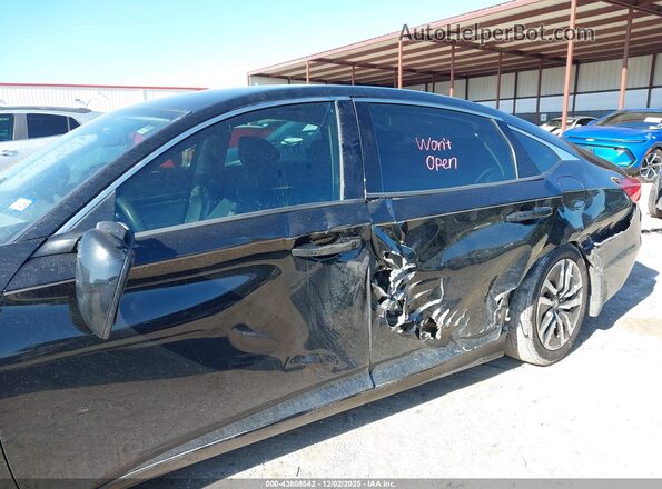 1HGCV3F14JA008941 2018 HONDA ACCORD HYBRID Черный Вид спереди