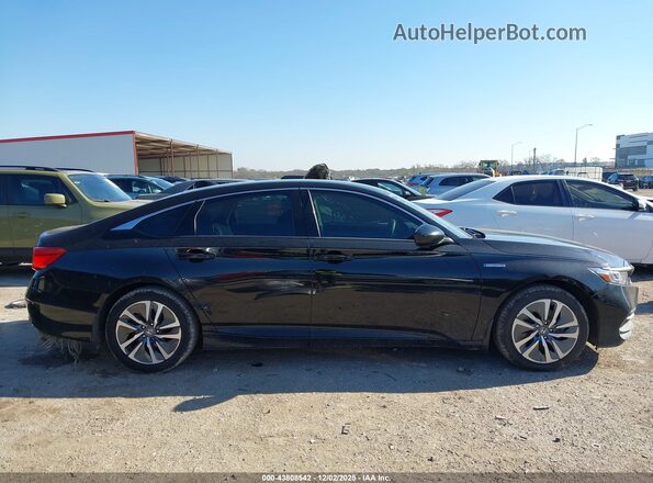 1HGCV3F14JA008941 2018 HONDA ACCORD HYBRID Черный Вид задней части салона