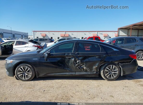 1HGCV3F14JA008941 2018 HONDA ACCORD HYBRID Черный Панорамный вид салона 360°