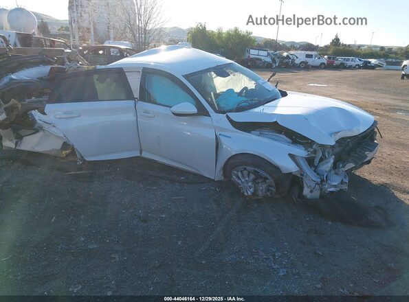 1HGCV3F14LA015228 2020 HONDA ACCORD HYBRID Белый Передняя правая четверть