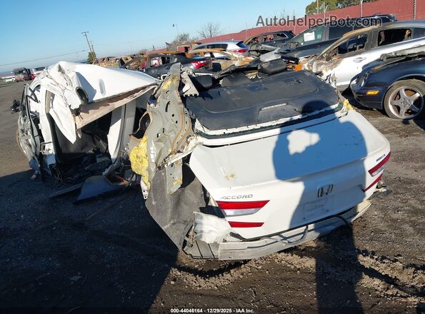 1HGCV3F14LA015228 2020 HONDA ACCORD HYBRID Белый Задняя левая четверть