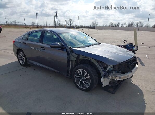 1HGCV3F18LA006032 2020 HONDA ACCORD HYBRID Gray Front right