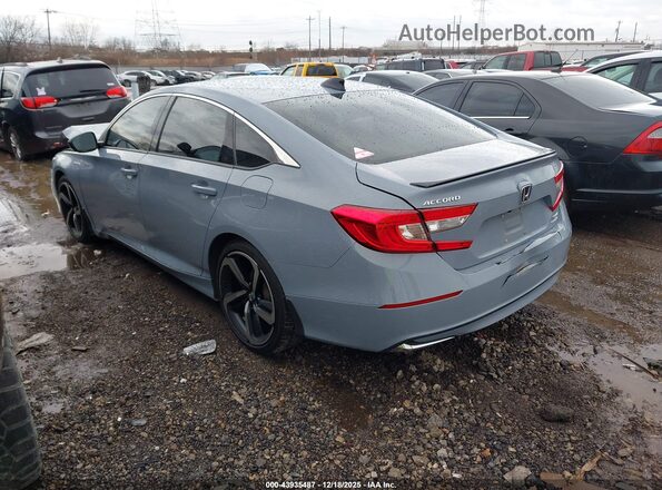 1HGCV3F20NA043622 2022 HONDA ACCORD HYBRID Серый Задняя левая четверть