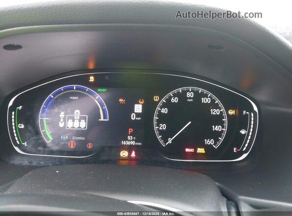 1HGCV3F20NA043622 2022 HONDA ACCORD HYBRID Серый Вид спереди