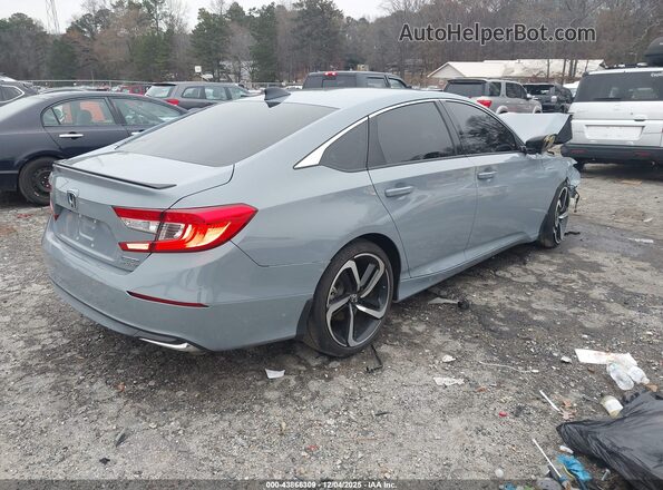 1HGCV3F20NA044298 2022 HONDA ACCORD HYBRID Light Blue Trasero derecho