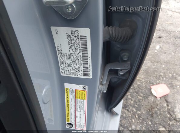 1HGCV3F20NA044298 2022 HONDA ACCORD HYBRID Light Blue Vista del compartimento del motor