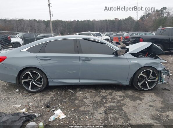 1HGCV3F20NA044298 2022 HONDA ACCORD HYBRID Light Blue Vista interior trasera