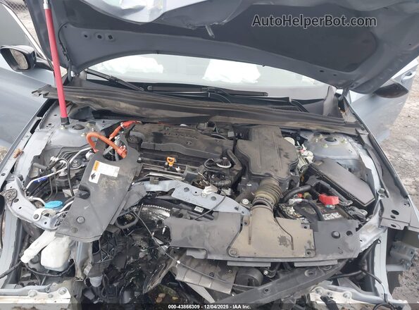 1HGCV3F20NA044298 2022 HONDA ACCORD HYBRID Light Blue Vista trasera