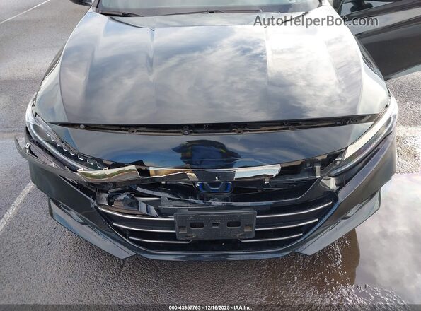 1HGCV3F21NA016932 2022 HONDA ACCORD HYBRID Черный Вид спереди