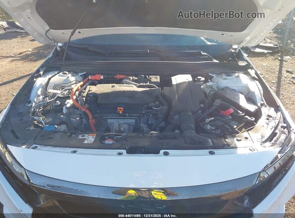 1HGCV3F26NA047724 2022 HONDA ACCORD HYBRID Белый Вид сзади