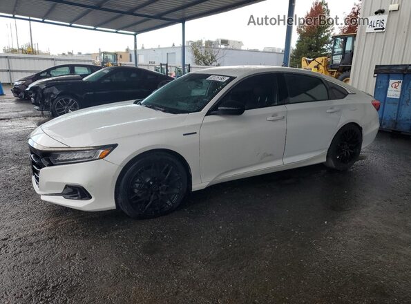 1HGCV3F28NA041164 2022 HONDA ACCORD Белый Передняя левая четверть