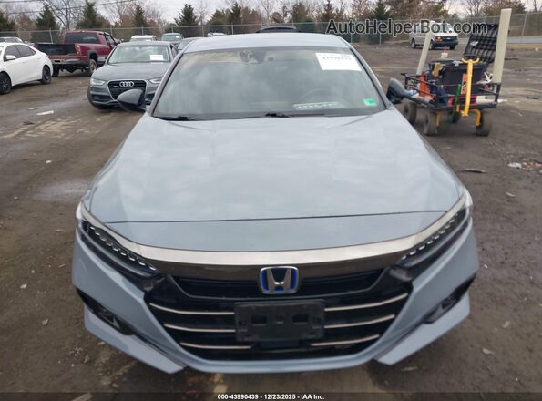 1HGCV3F2XNA023801 2022 HONDA ACCORD HYBRID Синий Вид щитка приборов