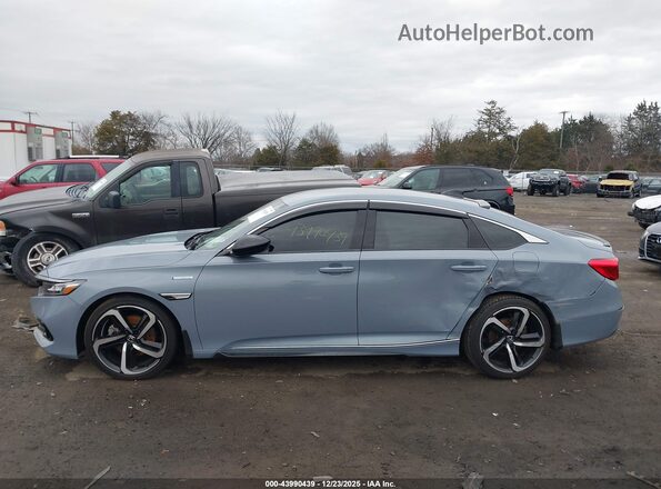 1HGCV3F2XNA023801 2022 HONDA ACCORD HYBRID Синий Панорамный вид салона 360°