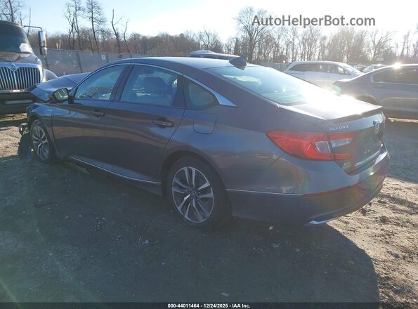 1HGCV3F41KA014322 2019 HONDA ACCORD HYBRID Gray Trasero izquierdo