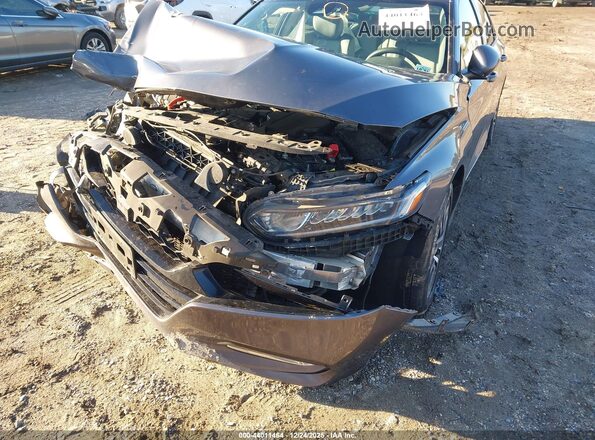 1HGCV3F41KA014322 2019 HONDA ACCORD HYBRID Gray Vista frontal
