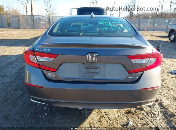 1HGCV3F41KA014322 2019 HONDA ACCORD HYBRID Gray 