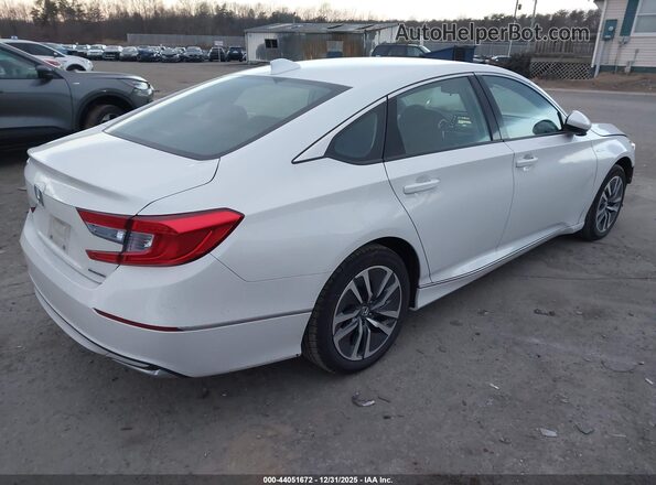 1HGCV3F44KA020549 2019 HONDA ACCORD HYBRID White Rear right