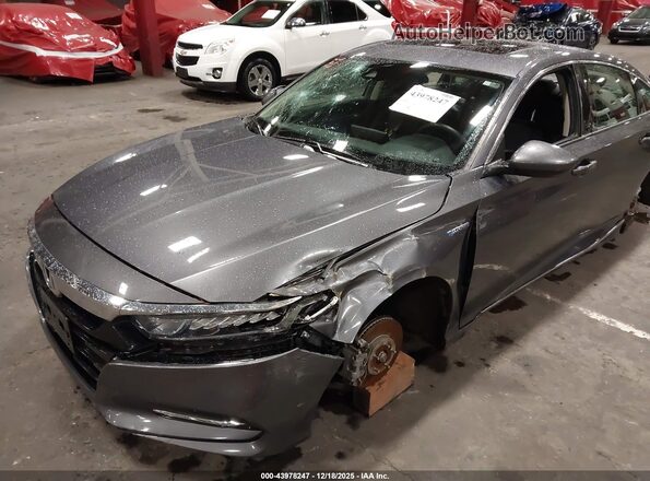 1HGCV3F44LA006670 2020 HONDA ACCORD HYBRID Серый Вид спереди