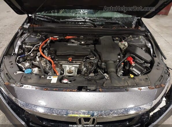 1HGCV3F44LA006670 2020 HONDA ACCORD HYBRID Серый Вид сзади
