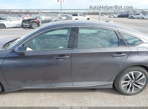1HGCV3F45KA022357 2019 HONDA ACCORD HYBRID Gray Vista interior de 360 grados