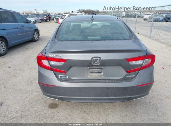 1HGCV3F45KA022357 2019 HONDA ACCORD HYBRID Gray 