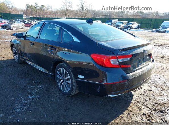 1HGCV3F47KA005771 2019 HONDA ACCORD HYBRID Black უკანა მარცხენა