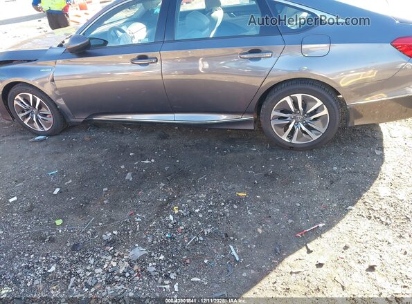 1HGCV3F48KA018464 2019 HONDA ACCORD HYBRID Gray სალონის 360-გრადუსიანი ხედი