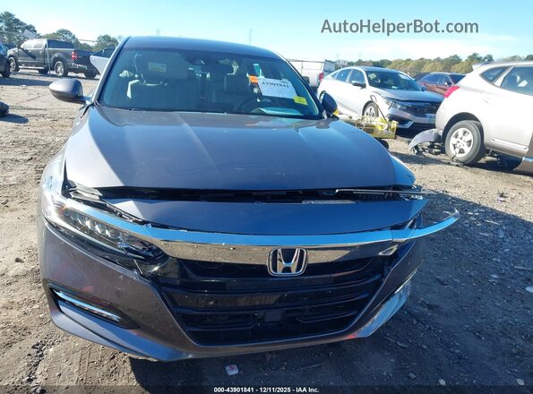 1HGCV3F48KA018464 2019 HONDA ACCORD HYBRID Gray ხელსაწყოთა პანელის ხედი