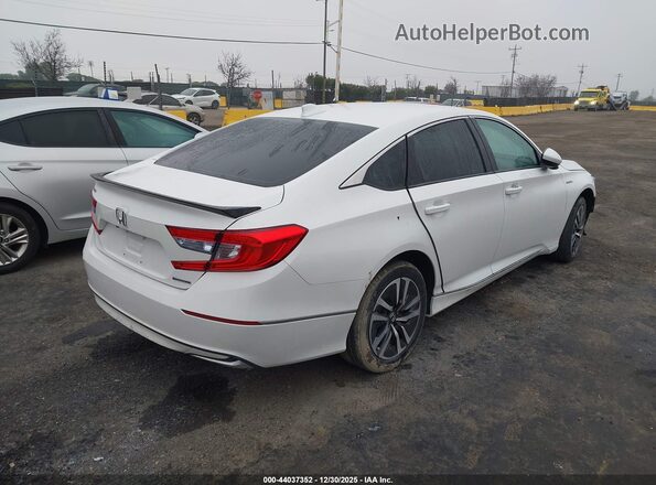1HGCV3F48LA016957 2020 HONDA ACCORD HYBRID White Trasero derecho