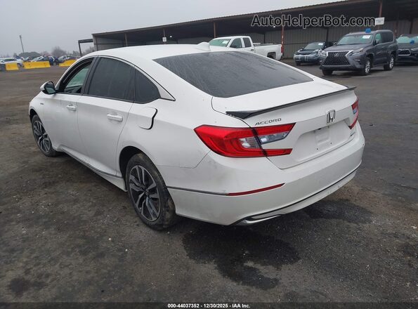 1HGCV3F48LA016957 2020 HONDA ACCORD HYBRID White Trasero izquierdo