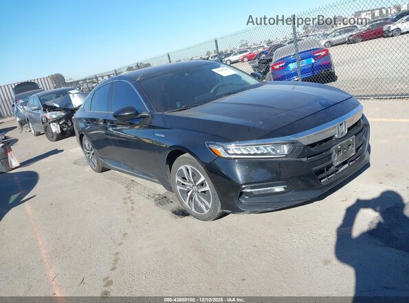 1HGCV3F49LA004039 2020 HONDA ACCORD HYBRID Black Delantero derecho